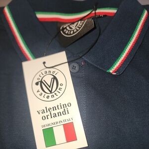 NWT Valentino Orlandi Polo Shirt Navy